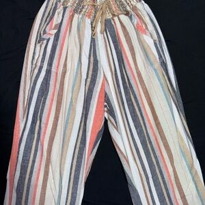 Ci Sono Colorful Striped Pants